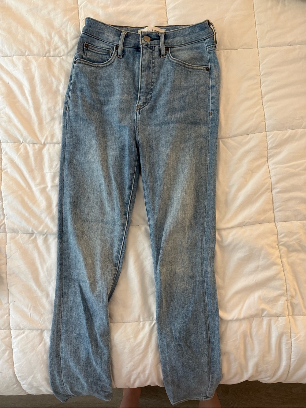 Denim Forum Lola High-Rise Light Wash Jeans